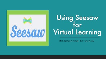 Seesaw Intro Parents and Students