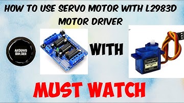 HOW TO USE SERVO MOTOR WITH L293D MOTOR DRIVER SHIELD ,WITH CODE #arduinobuilder,#servomotor,