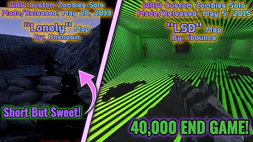 WAW Custom Zombies Solo▐ "Lonely & LSD" Map Completed