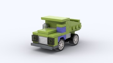 LEGO Long Haul Dump Truck Construction Vehicle Transformer G1 Building Animation