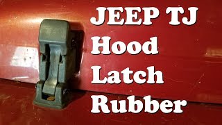 Jeep TJ Hood Latch Rubber Replacement - YouTube