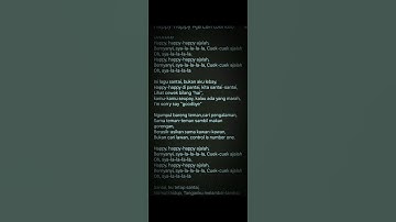 Thumbnail of Lirik Happy happy-happy ajalah (Santai) #sound #laguviral #lagusantai