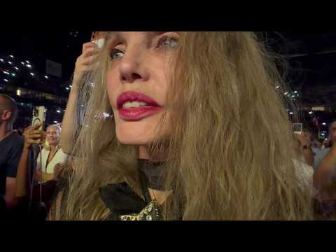 Arielle Dombasle - Le concert de Céline Dion à Paris