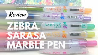 Review: Zebra Sarasa Marble Pen (for sketching?)