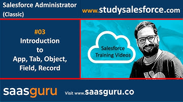 03 Introduction to App, tabs, objects, fields and records in salesforce | Salesforce Training Videos