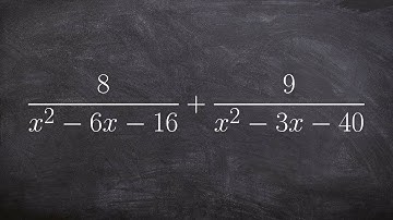 Learn how to add two rational expressions by finding the LCD