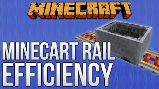 Minecart Rail Efficiency [Minecraft Myth Busting 83]