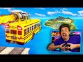 In GTA 5.. Jumping a SCHOOL BUS across ENTIRE GTA 5 MAP! (No CAP!)