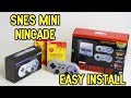 SNES Classic Edition Nincade Install - Completely Wireless Bluetooth No Dongles!