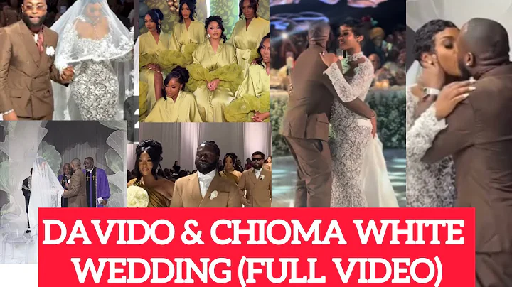 FULL VIDEO OF DAVIDO AND CHIOMA WHITE WEDDING IN MIAMI, USA.💍💞