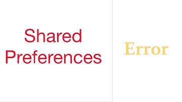 Sharedpreferences Unhandled Exception: Null check operator used on a null value