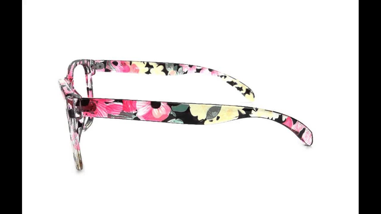 Introducing floral printing eyeglasses! Only $9.9. - YouTube