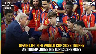 Historic Trophy Ceremony! Trump & Infantino Celebrate Spain's World Cup Win | ZO1J screenshot 1