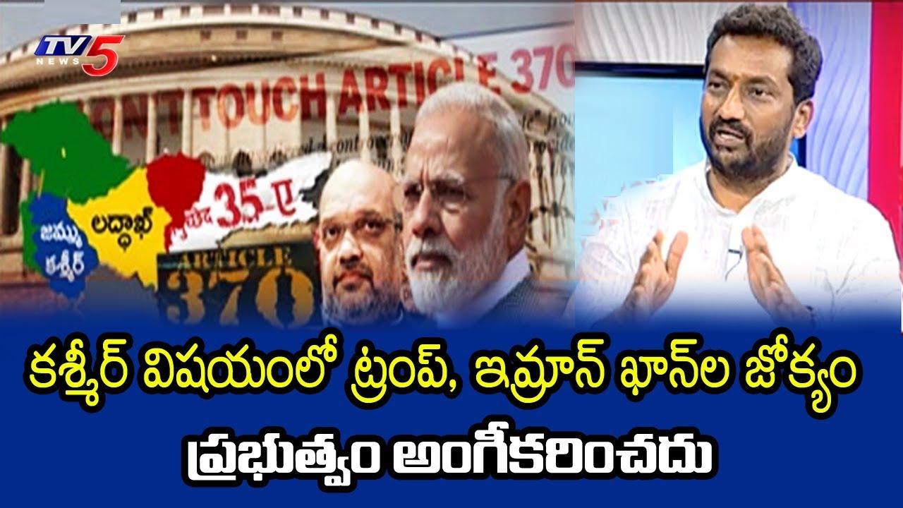 BJP Leader Raghunandan Rao On Jammu and Kashmir Special Status | TV5 News