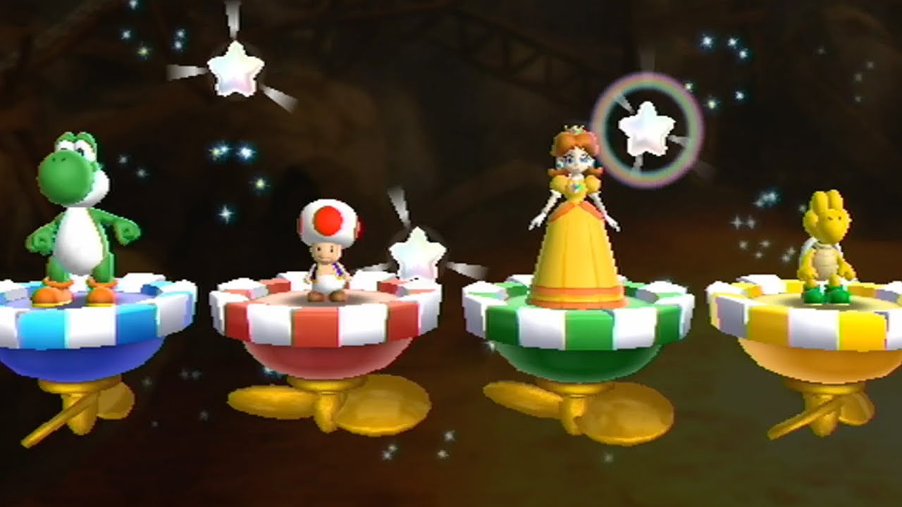 Mario Party 9 - Magma Mine - Yoshi vs Daisy vs Toad vs Koopa | MarioGamers