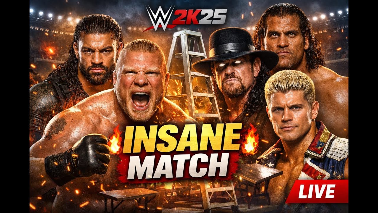 WWE 2K25 LIVE 🔴 Insane Match You’ve Never Seen Before!