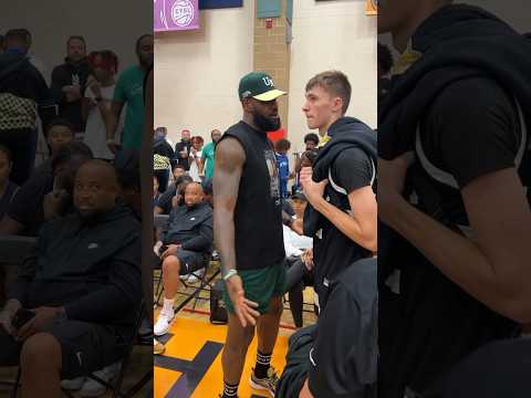 LEBRON PULLED UP TO WATCH COOPER FLAGG 🔥 #shorts #basketball #highlights #nba #lebronjames