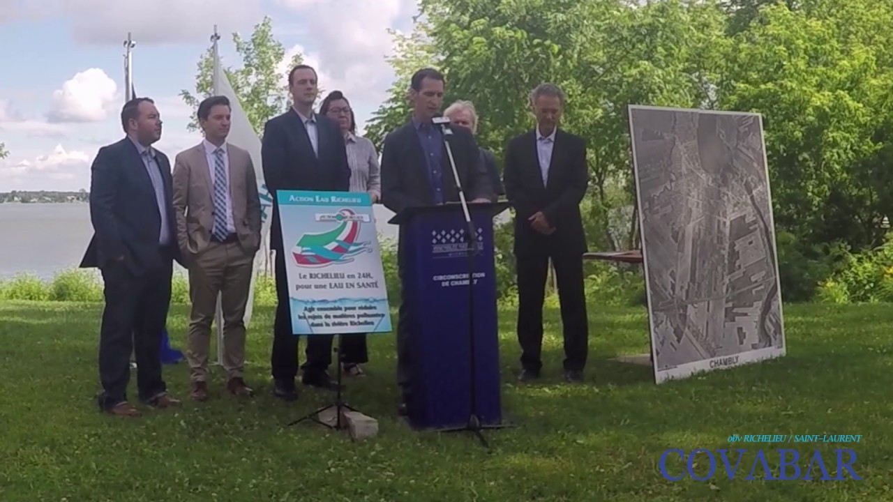 Olivier Derrien d'Action Eau Richelieu - Extraits conférence de presse "Richelieu en 24 heures"