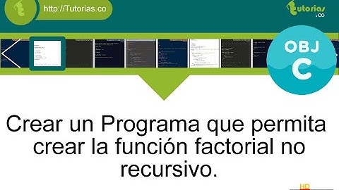 POO + funciones + Objective C (funcion factorial no recursiva)