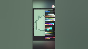 How to create paper cut out in procreate| Easy draw Procreate| #shorts #digitalart #procreate