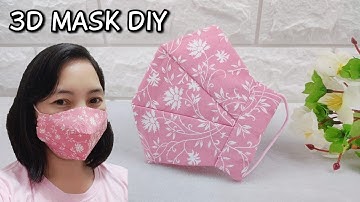 Very Easy🔥 Comfortable 3D Face Mask Tutorial | Breathable mask 2 in 1 style