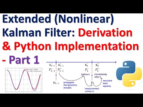 Derivation of Extended (Nonlinear) Kalman Filter From Scratch with Python Codes - PART I - MATH