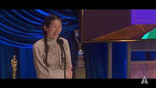 Chloé Zhao Wins Best Directing | 93rd Oscars