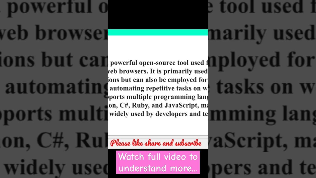 Understand the basics of selenium automation in 2 minutes 
