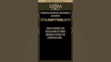 ESMA European Securities and Markets Authority  Broker Regulator