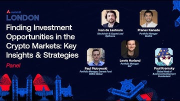 Finding Investment Opportunities in Crypto Markets: Insights & Strategies I Avalanche Summit London