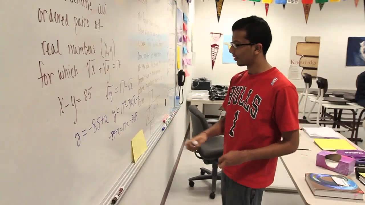 South Math Nashua High School South Math Team is solving problems - YouTube