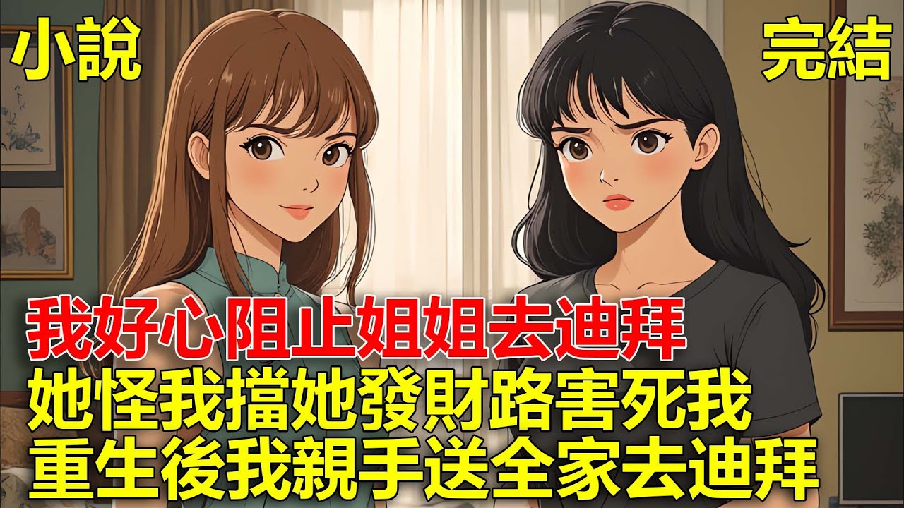 我好心阻止姐姐去迪拜，她怪我擋她發財路害死我，重生後我親手送全家去迪拜！