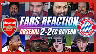 ARSENAL FANS REACTION TO ARSENAL 2-2 BAYERN | CHAMPIONS LEAGUE