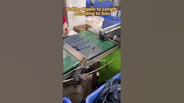 Cutting Zipper to Length According to Size #zipper #metalzipper #zipperfactory