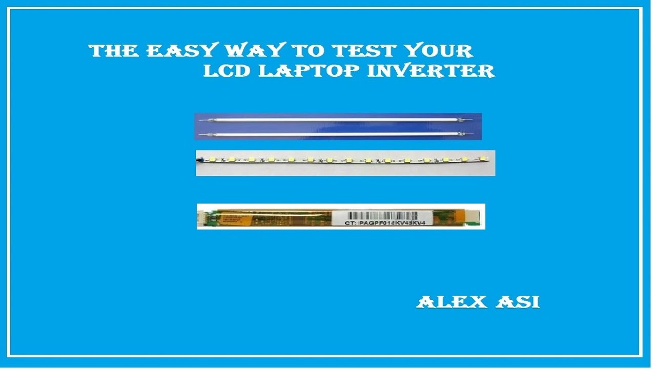 The easy way to test your LCD laptop inverter - YouTube
