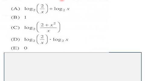 8 Exponential Logs SAT MATH Level II HW L V Pt 1