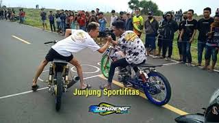 laga akbar BRONDONG PROYEK  VS BARBARA Sped Pitroh Vs Edo sanjaya Balap Liar Jatim Awesome JLSjember