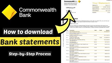 How to download statements from Commonwealth Bank in CSV / Export Commbank account statement PDF