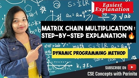 Matrix Chain Multiplication in DAA using Dynamic Programming in Hindi | MCM Example & Algorithm