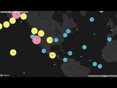 Web Map Aggregation - Mapbox GL Clustering