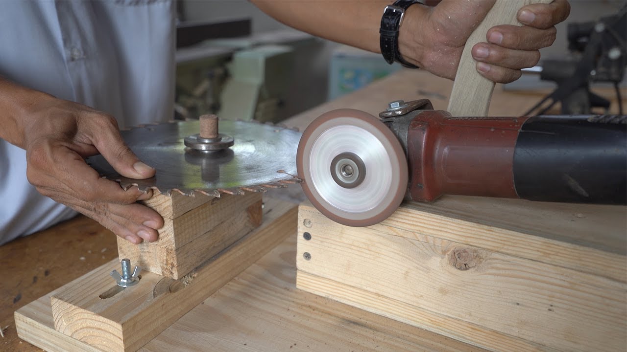 Circular Saw Blades Sharpening Jig YouTube