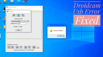 [Fixed] DriodCam Error - How to solve No Device Detected Error | Connect through USB #driodcamerror