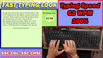 62 WPM (Words/Minute) Typing Speed Look With 100% Accuracy #typing #typingtest #raushantypingmaster