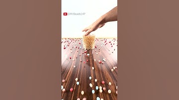 Oddly satisfying reverse beads ASMR hypnotic flow #oddlysatisfying #asmrvideo #reverse