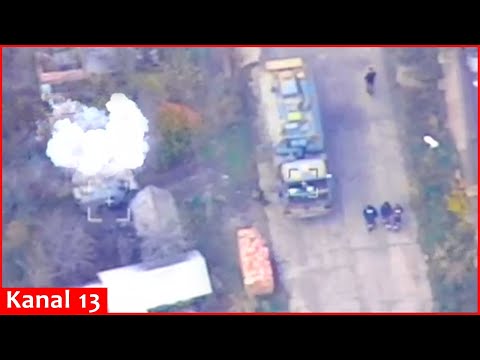 HIMARS destroys Russian R-149 command-staff vehicle along with the invaders