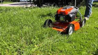 Husqvarna Klippo LB 448Q Cutting THICK Grass