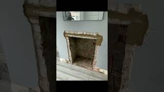 Bricklaying putting a lintel in chimney breast alterations #construction #building