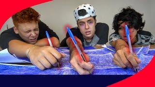 QUEM ACABAR PRIMEIRO COM A TINTA DE UMA CANETA ESFEROGRÁFICA GANHA 1000 REAIS