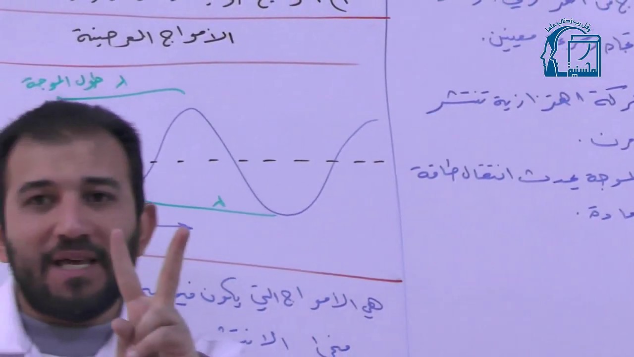 6   التاسع   الأمواج وخاصياتها   المدرس احمد صندوق