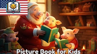 🎄 Magical Christmas Adventure with Piggy, Porky, and Grisa - Tinyschool Kids Picture Book Story 🐷